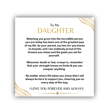 To My Daughter Necklace