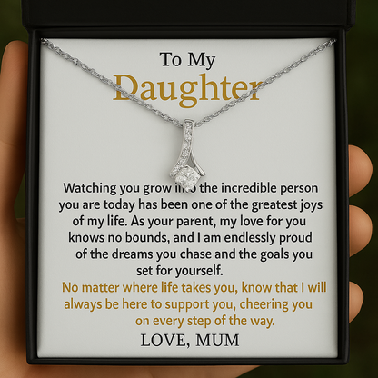 To My Daughter Necklace