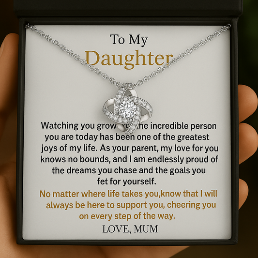 To My Daughter - Eternal Bond Necklace