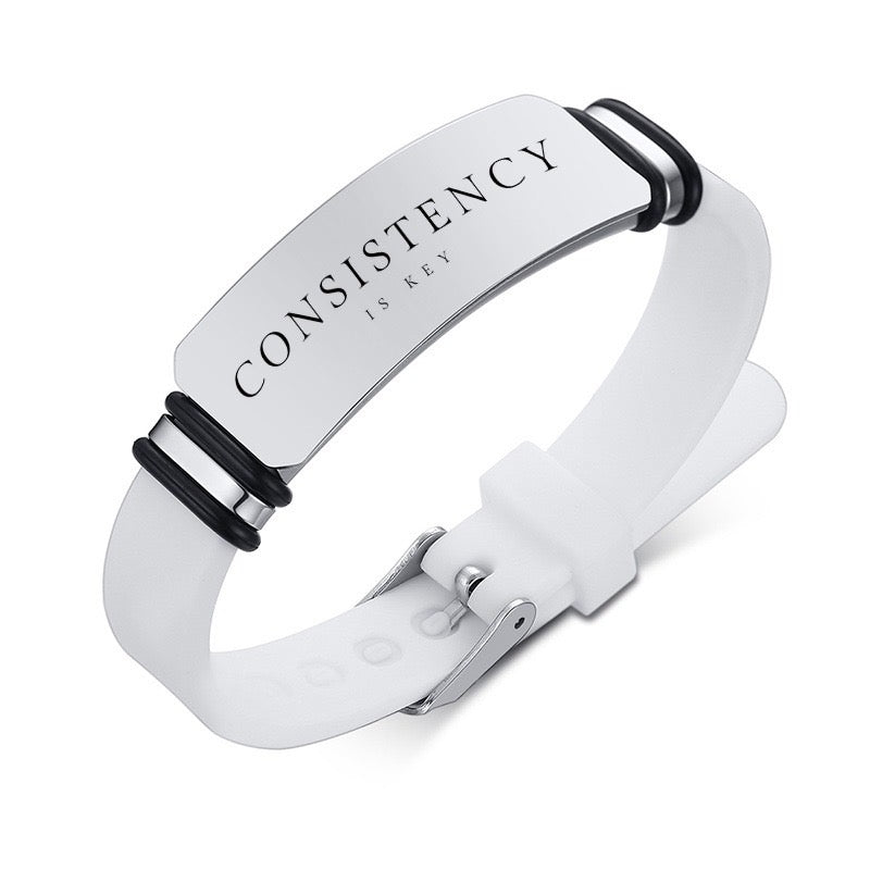 Consistency is key bracelet 