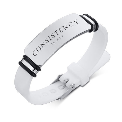 Consistency is key bracelet 