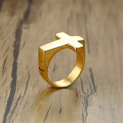 Gold Cross Ring