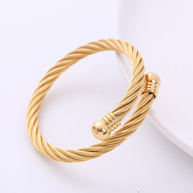 Twisted bangle