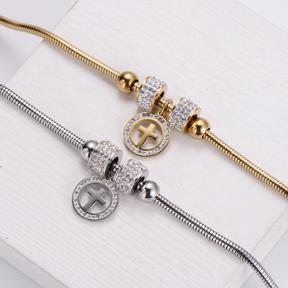 Cross Charm Bracelet