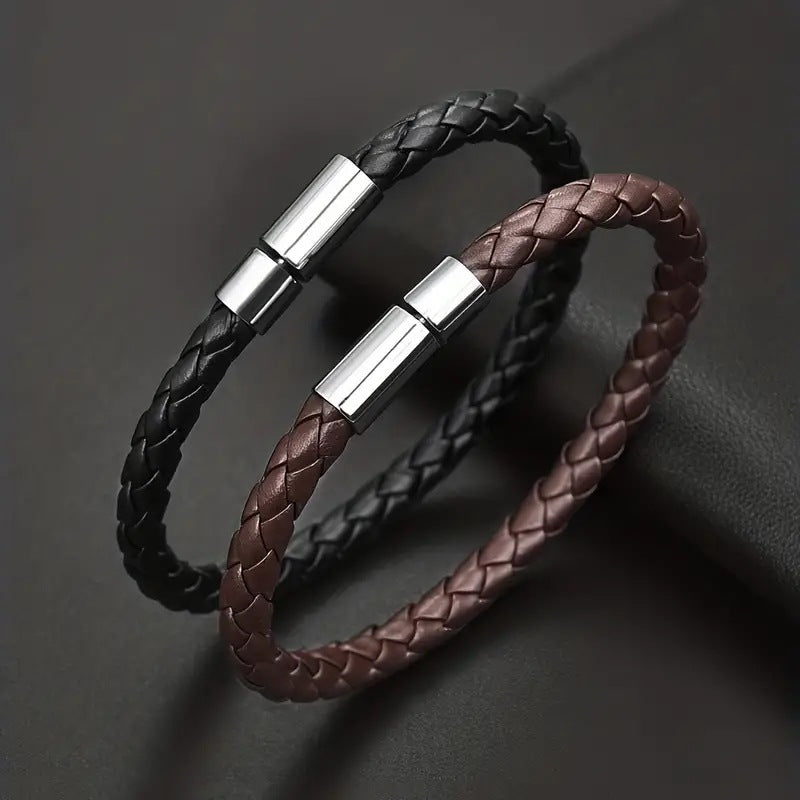 mens leather bracelet