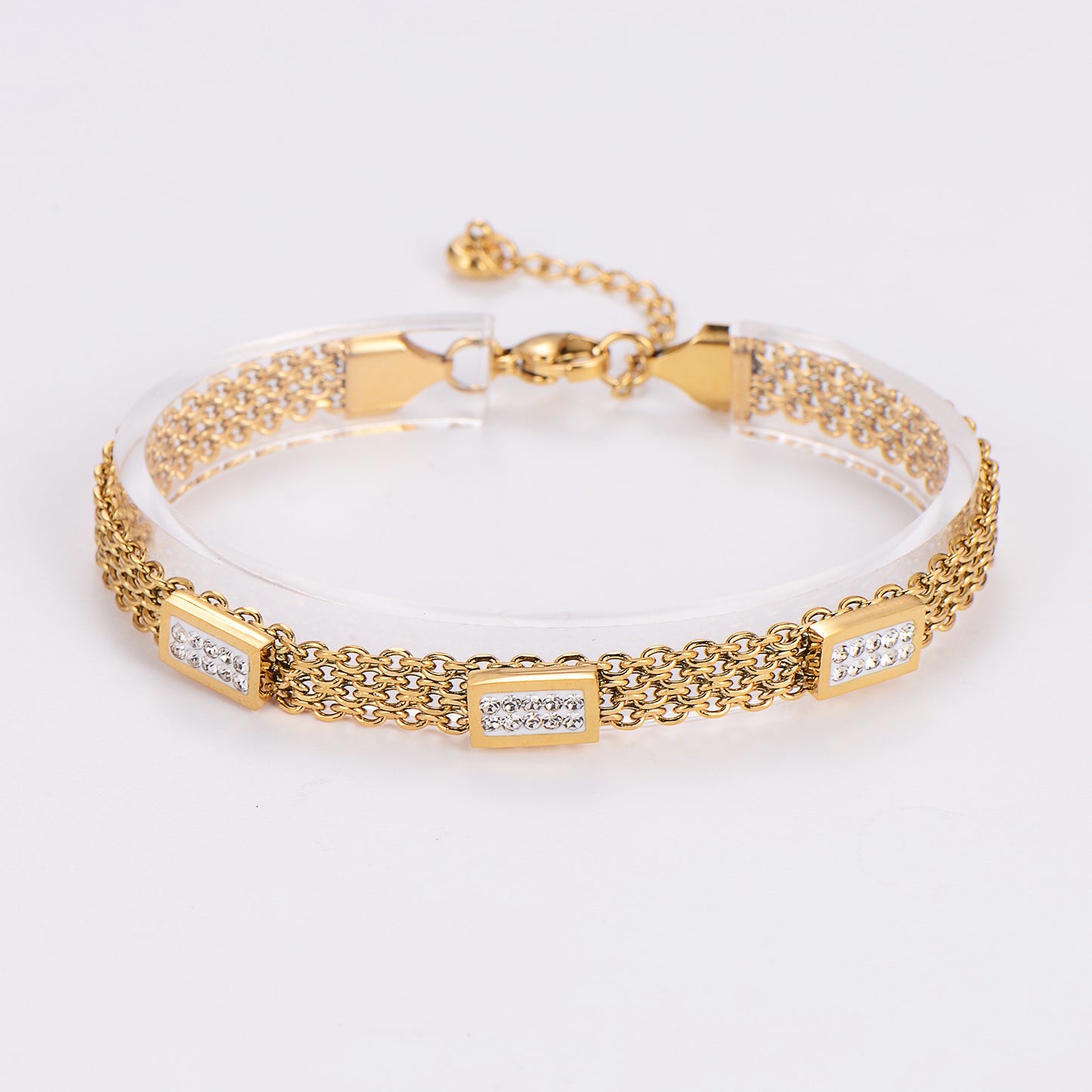 Mesh Crystal Bracelet