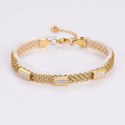 Mesh Crystal Bracelet