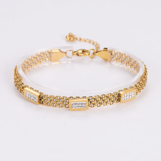 Mesh Crystal Bracelet