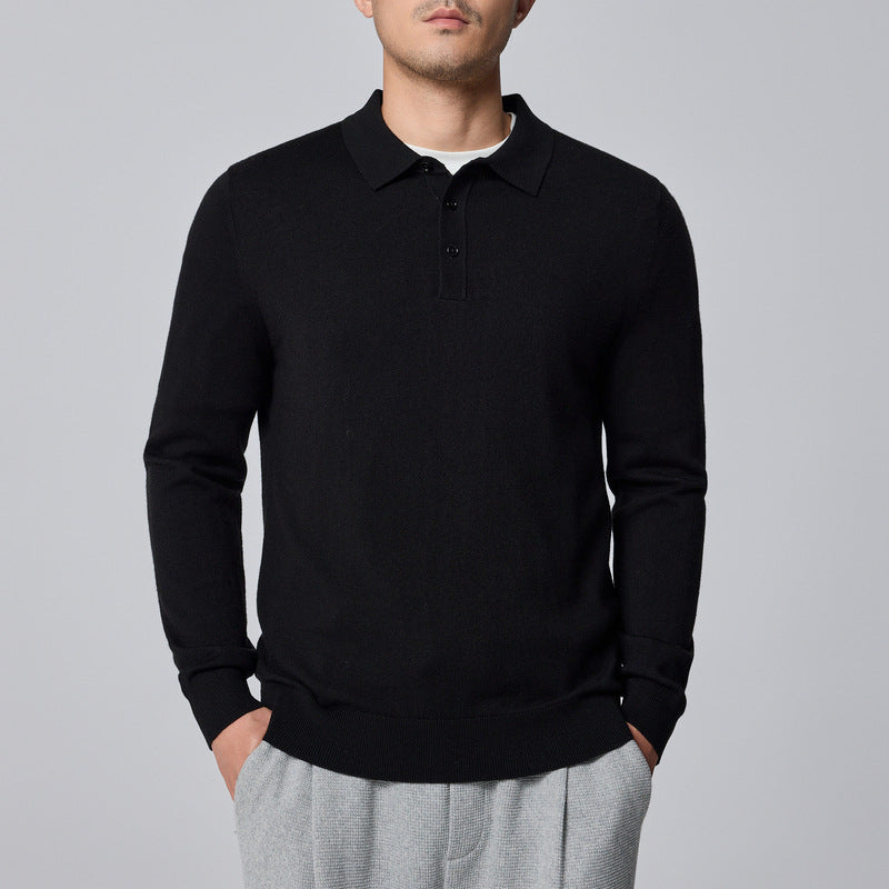 LongSleeveVirginWoolPolo