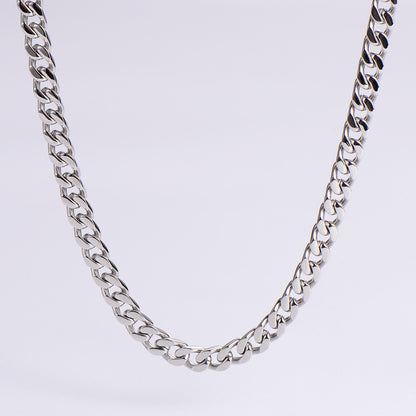 5mm Cuban Link Necklace Silver