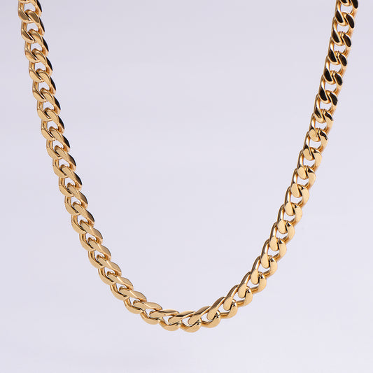 5mm Cuban Link Necklace Gold