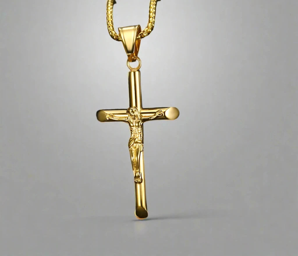 Crucifix pendant necklace