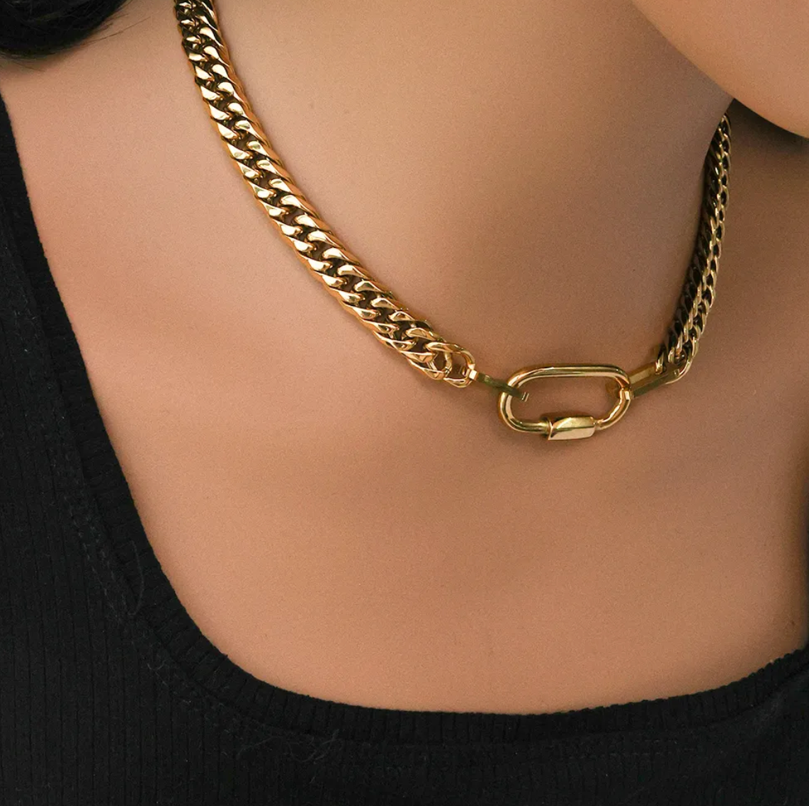 Cuban Chain Choker Necklace