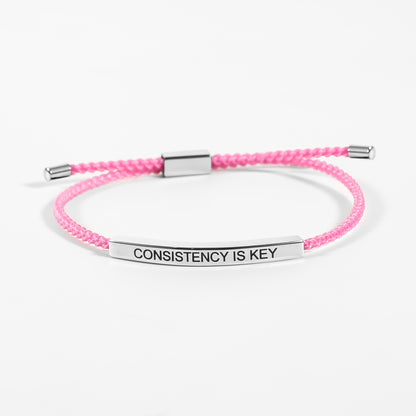 Consistency Is Key Motivational Bracelet