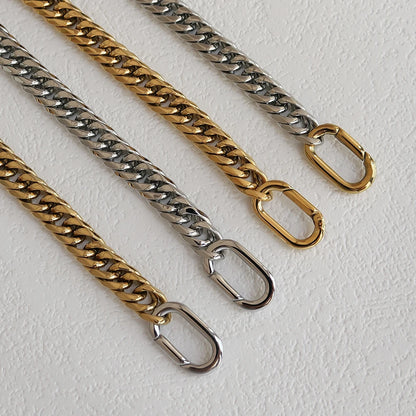 Two Tone Cuban Chain Bracelet