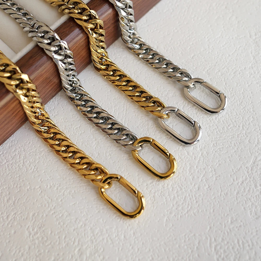 Two Tone Cuban Chain Bracelet