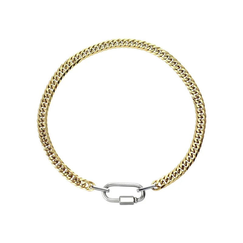 Cuban Chain Choker Necklace